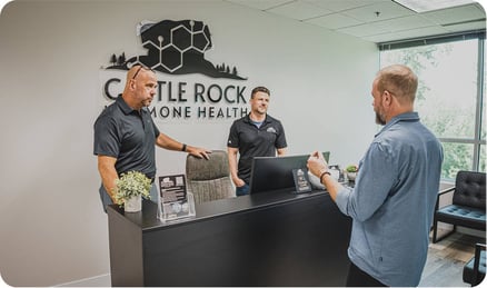 client at castle rock office