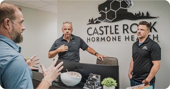 client at castle rock office lobby