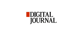 Logo for Digital Talent, featuring a small orange square to the left of the words Digital Talent written in bold black capital letters.